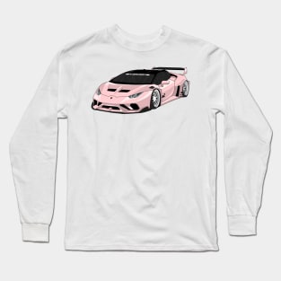 lamborghini huracan PINK Long Sleeve T-Shirt